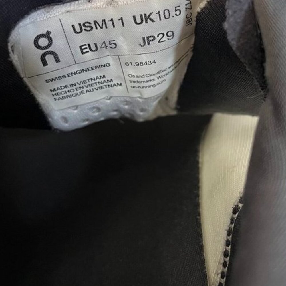On Running Cloudmonster Running Shoes Gray White Men’s US 11 - Picture 13 of 15